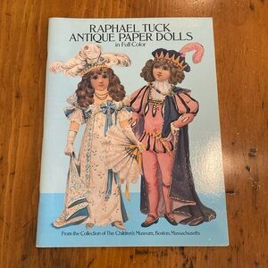 The Children’s Museum Raphael Tuck antique paper doll full color vintage